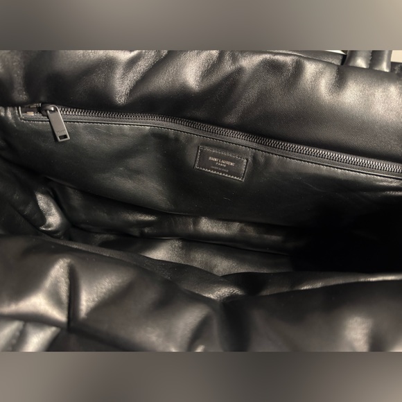 Saint Laurent Black Quilted Leather Tote Bag - Picture 5 of 10